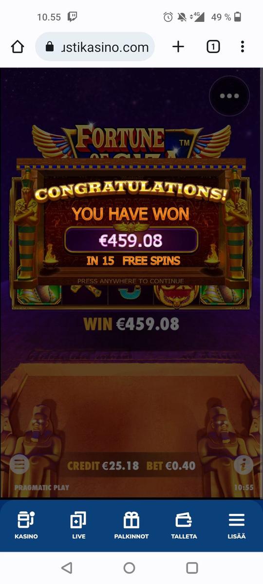 Fortune Of Giza slot machine online casino gambling big win