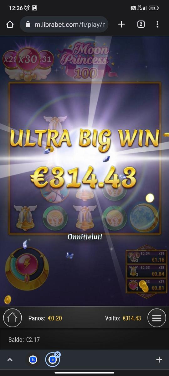 Moon Princess 100 slot machine online casino gambling big win