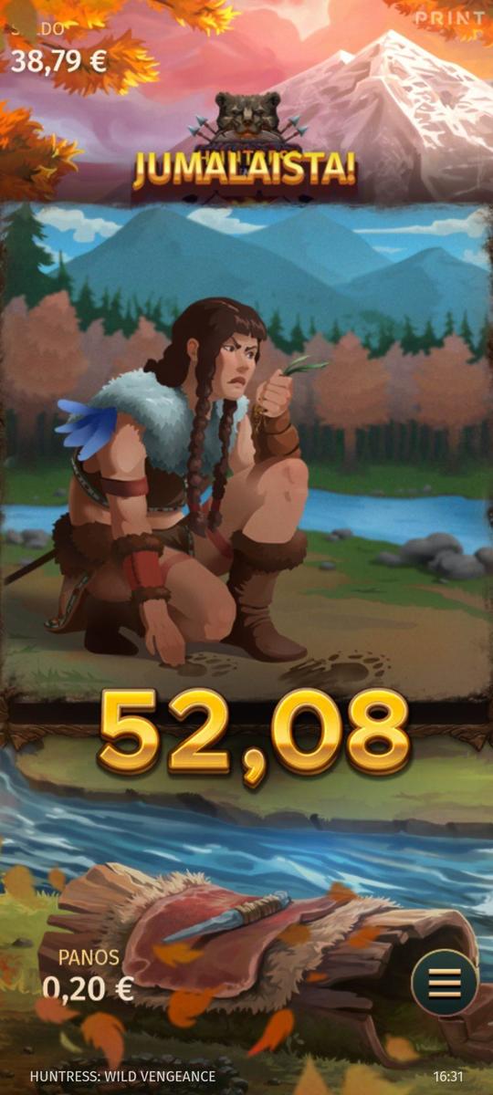 Huntress: Wild Vengeance slot machine online casino gambling big win