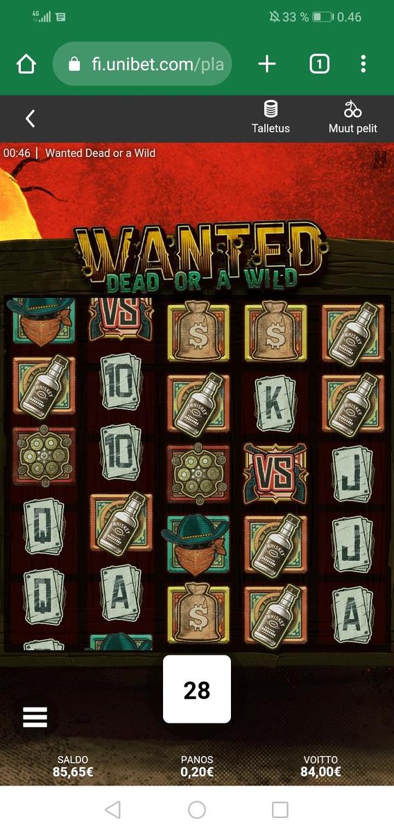 Wanted Dead Or A Wild slot machine online casino gambling big win
