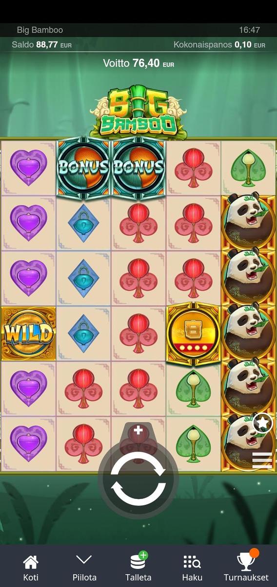 Big Bamboo slot machine online casino gambling big win