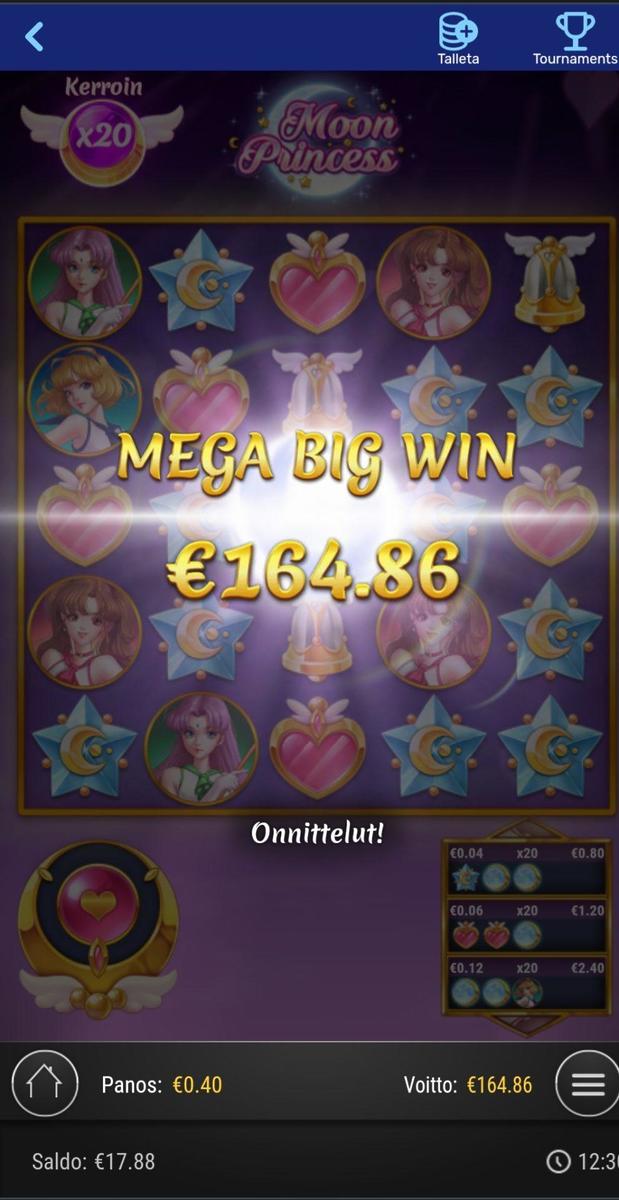 Moon Princess slot machine online casino gambling big win