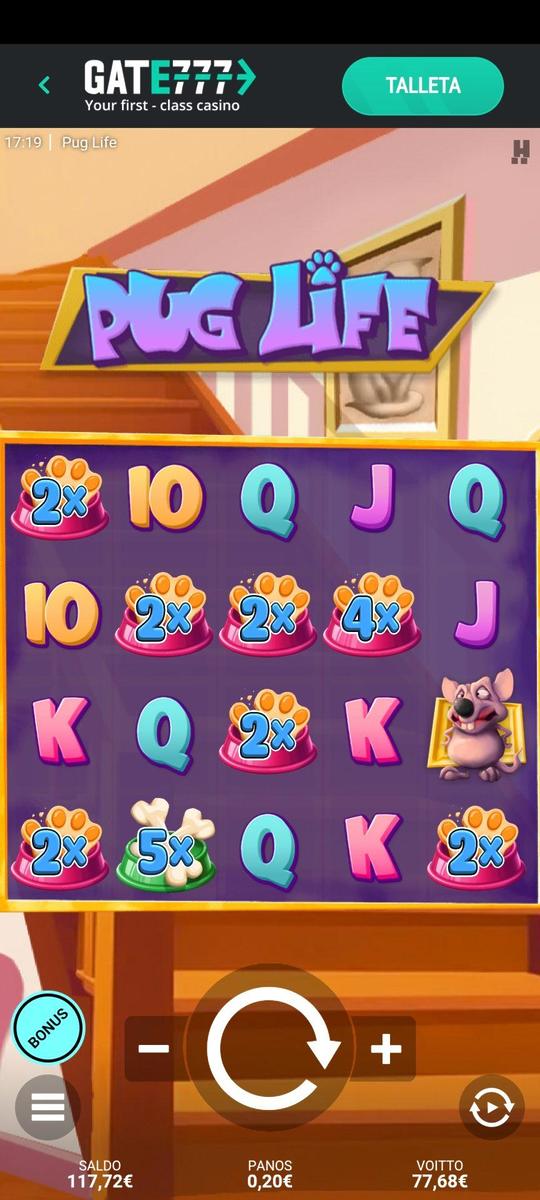 Pug Life slot machine online casino gambling big win