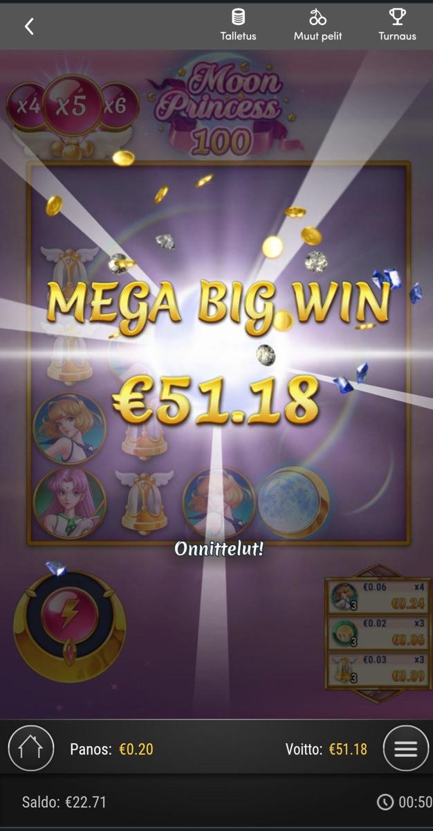 Moon Princess 100 slot machine online casino gambling big win