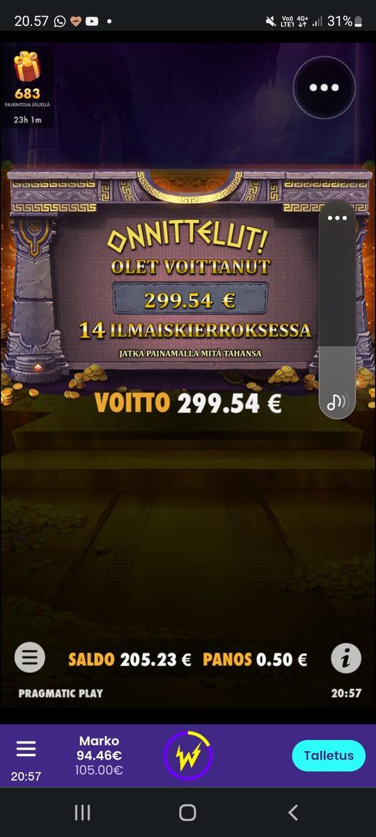 The Hand Of Midas slot machine online casino gambling big win