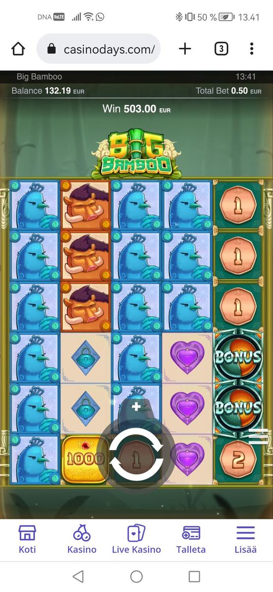 Big Bamboo slot machine online casino gambling big win