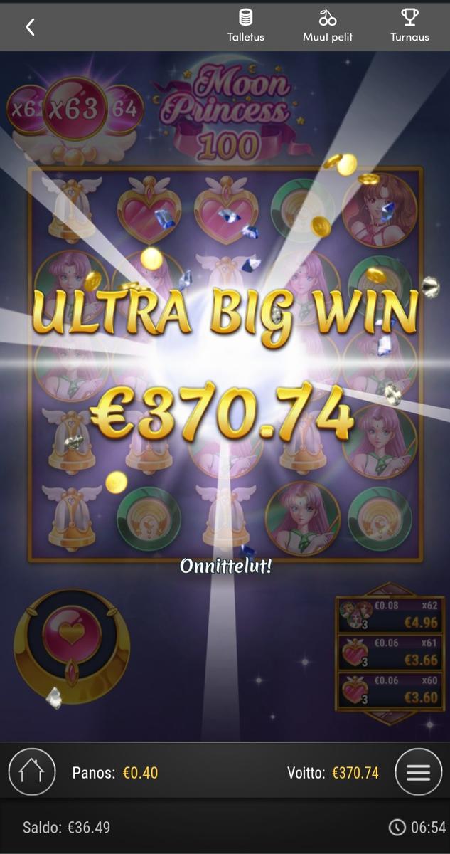 Moon Princess 100 slot machine online casino gambling big win