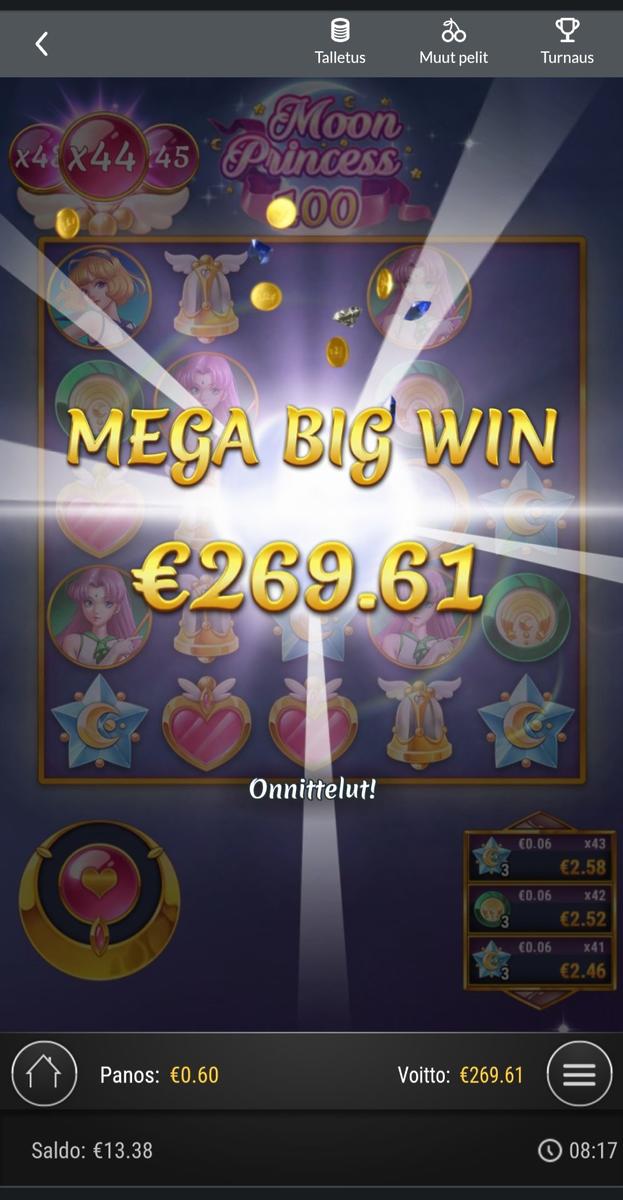 Moon Princess 100 slot machine online casino gambling big win