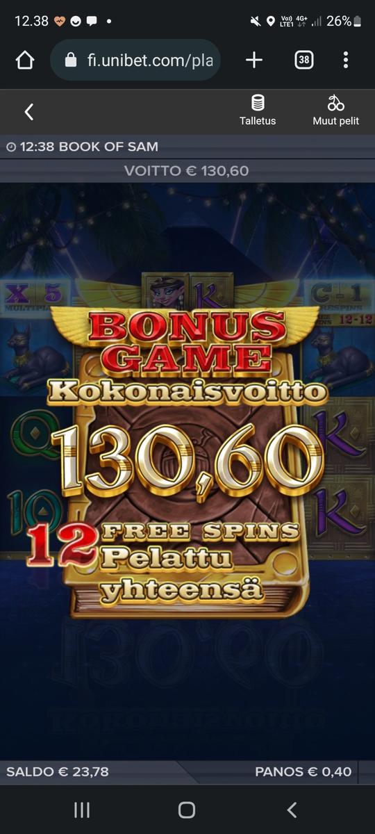 Book Of Sam slot machine online casino gambling big win