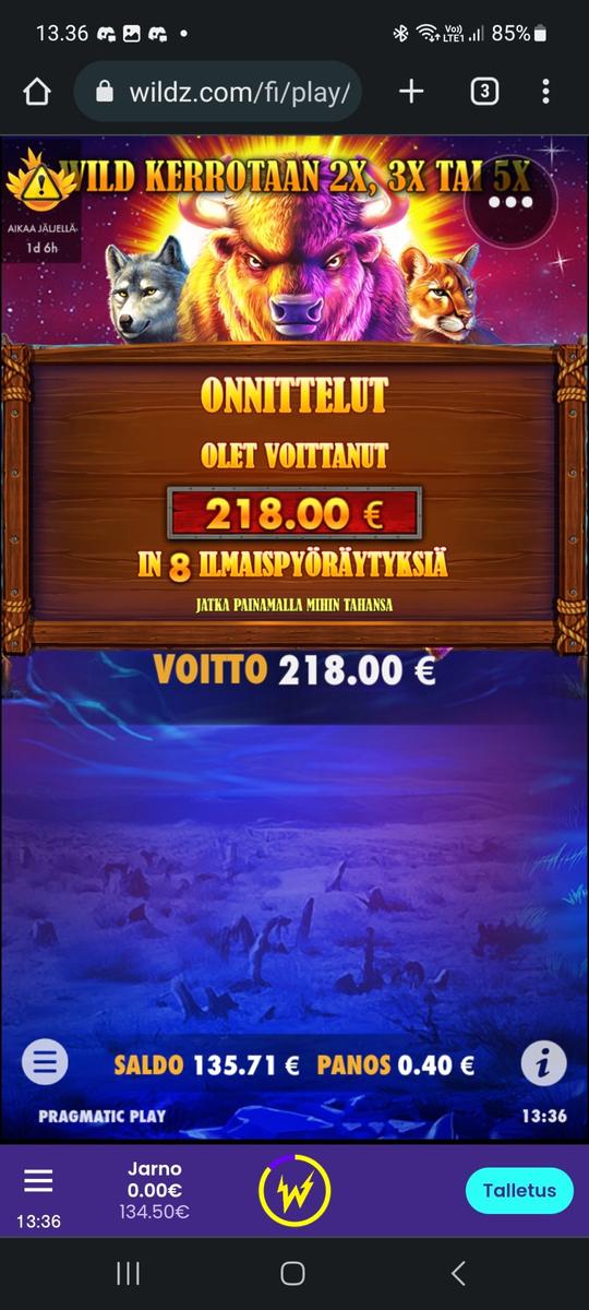 Buffalo King slot machine online casino gambling big win