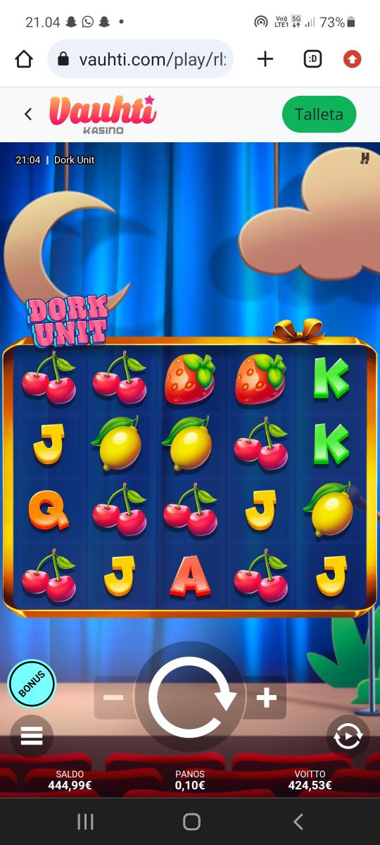 Dork Unit – Vauhti (424.53 eur / 0.10 bet) | Jannevaan123