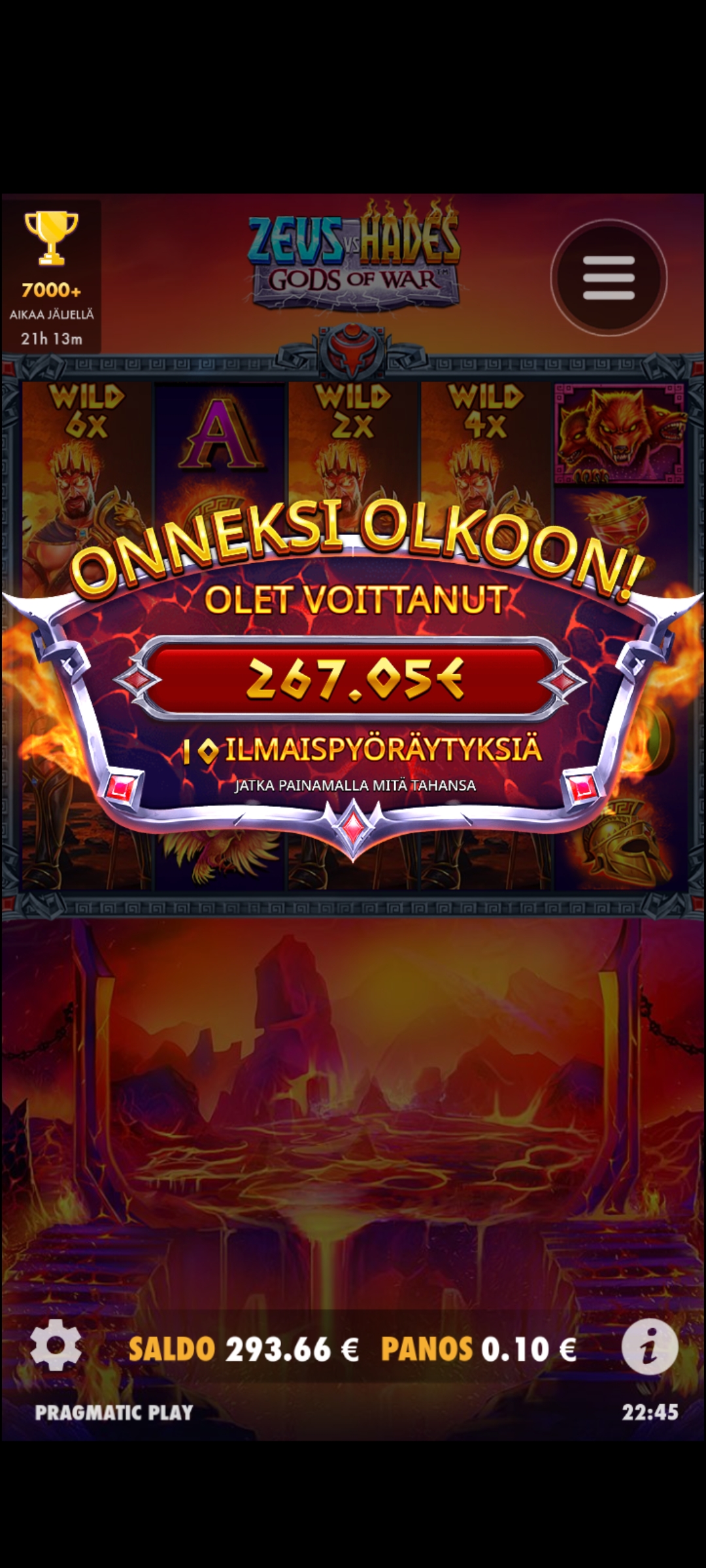 Zeus vs Hades – AllSpins (267.05 eur / 0.1 bet) | Afrikantahti