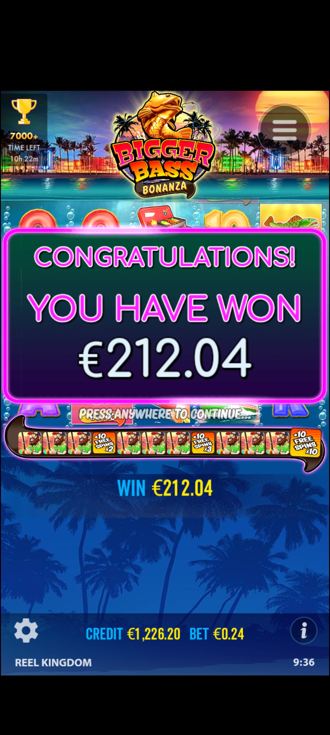 Bigger Bass Bonanza – AllSpins (212.04 eur / 0.2 bet) | Afrikantahti