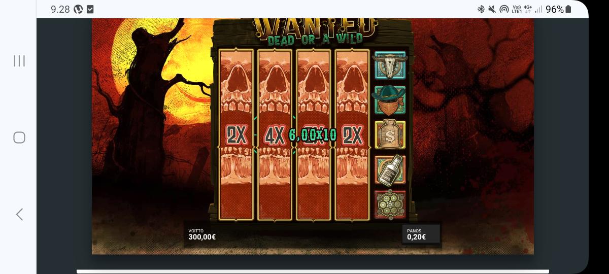 Wanted Dead or Alive - Nopeampi (300 eur / 0.20 bet) | J__ohny__s
