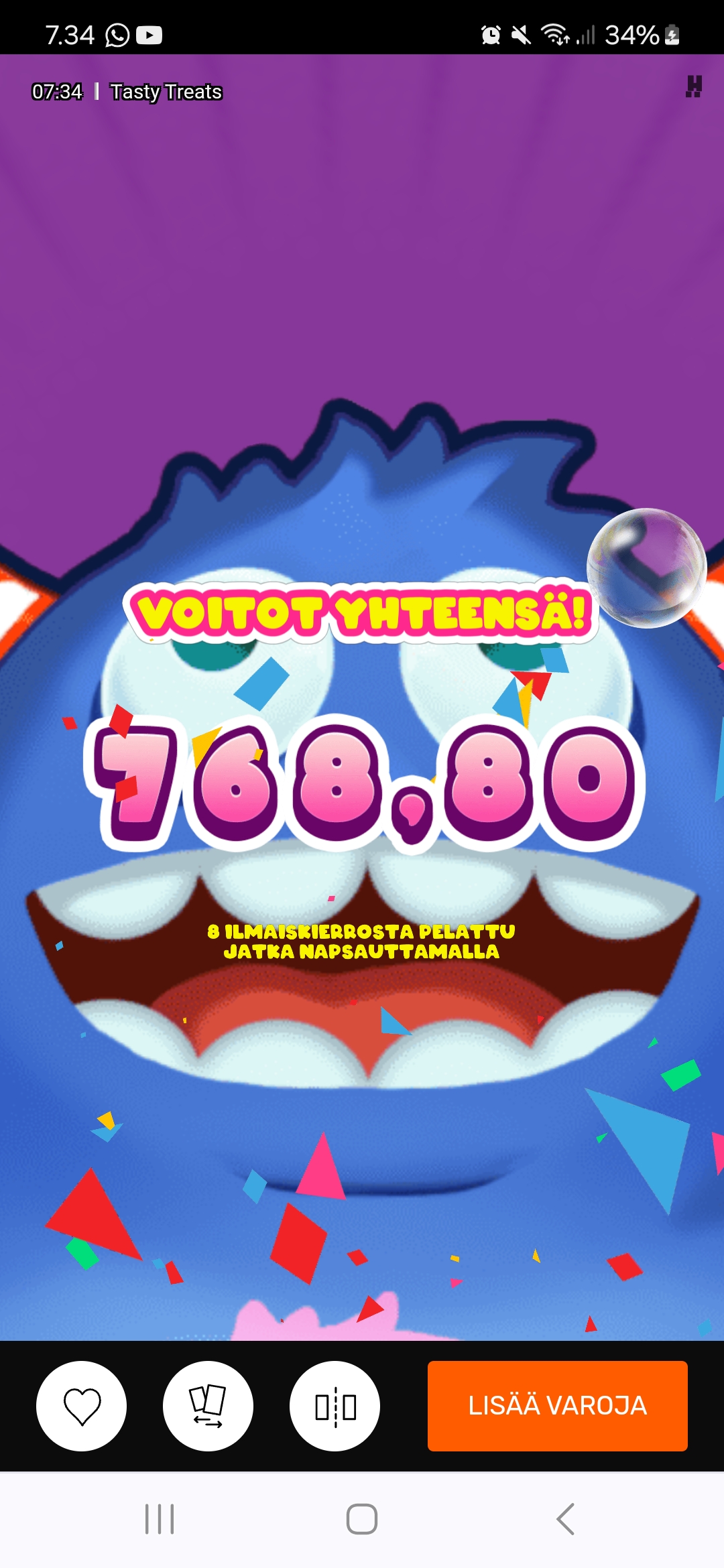 tasty treats – NitroCasino (768.80 eur / 0.8 bet) | Wilpert