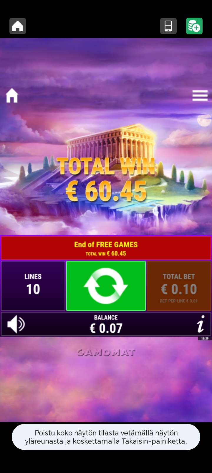 Book of Juno – LeoVegas (60.45 eur / 0.10 bet) | Nimismies.