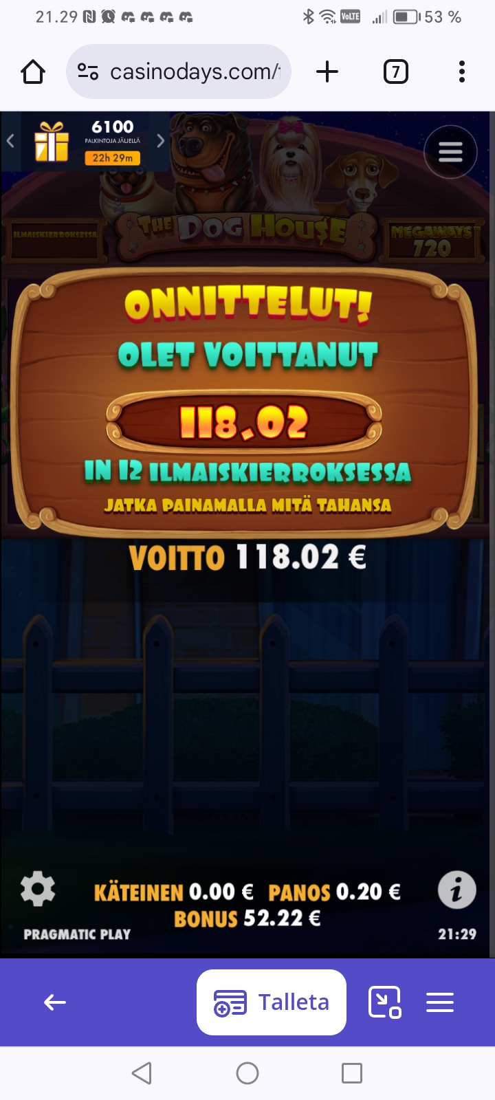The Dog House Megaways – CasinoDays (draft) (118.02 eur / 0.20 bet) | Nimismies.