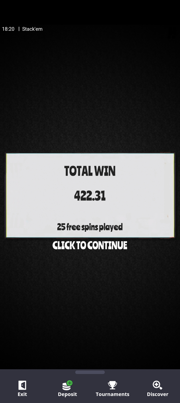 Stack ’em – Betsson (422 eur / 0.20 bet) | Wunder90