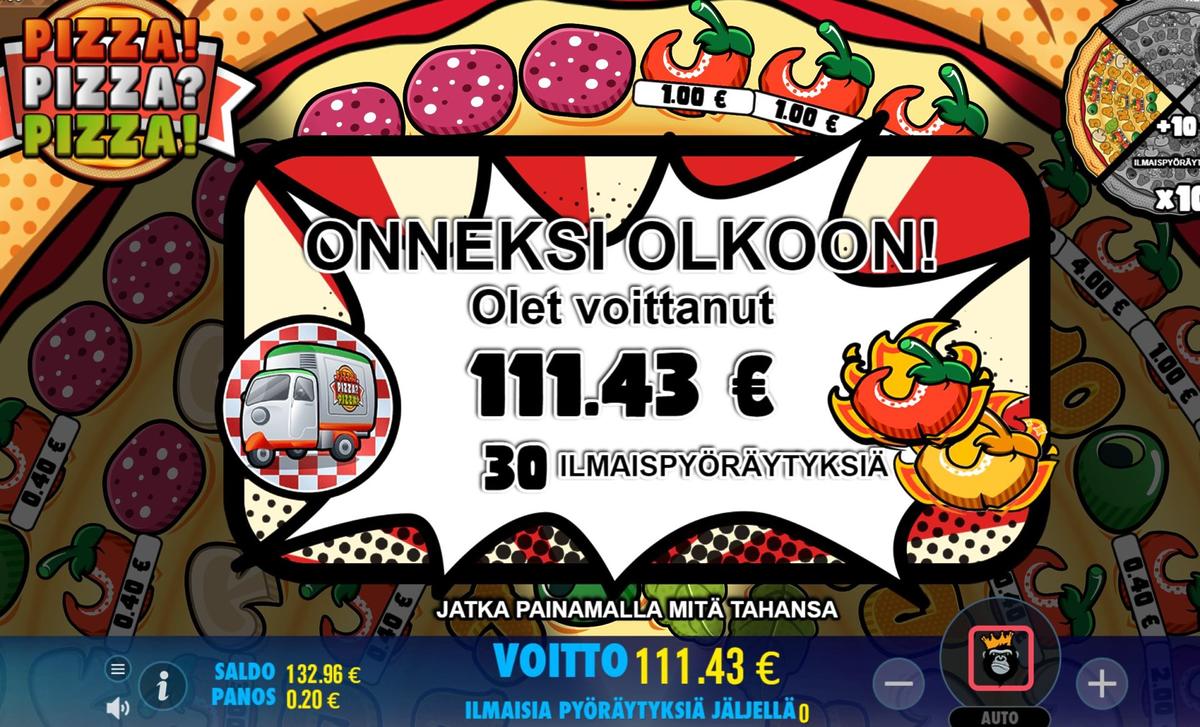 Pizza! Pizza? Pizza! slot machine online casino gambling big win