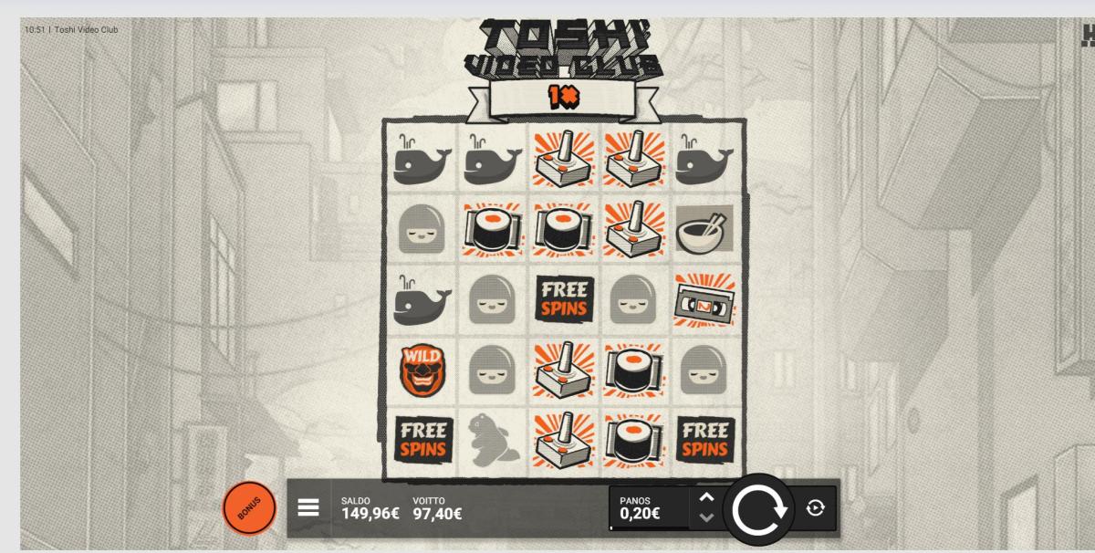 Toshi – SG Casino (draft) (97.40 eur / 0.2 bet) | Ihalaiska