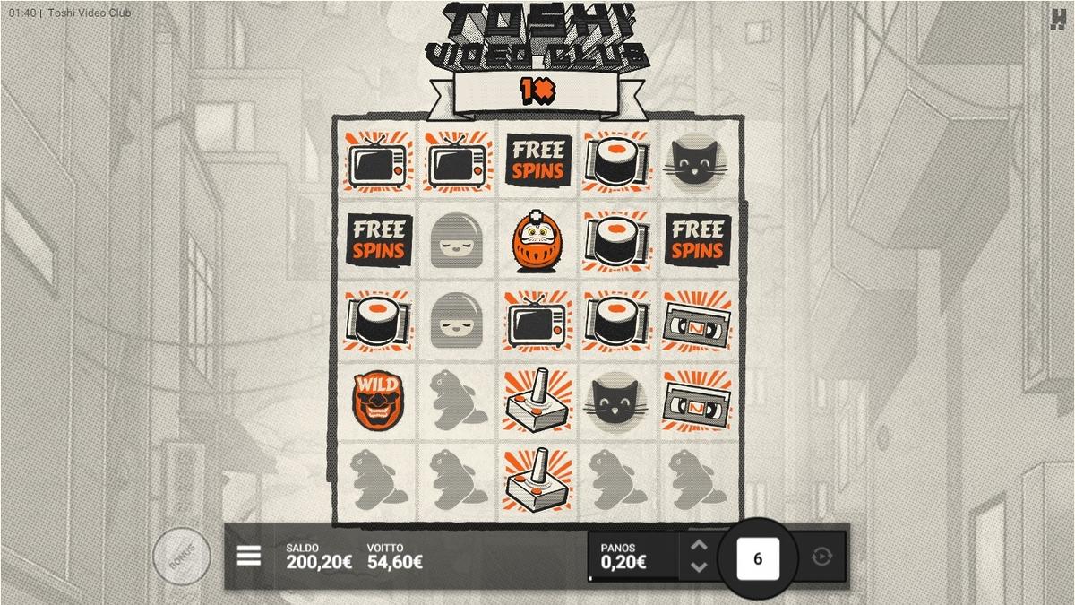 Toshi Video Club slot machine online casino gambling big win