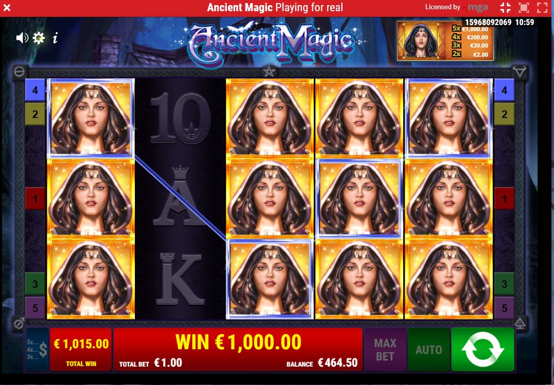 Ancient Magic – BetRebels (1000 eur / 1 bet) | Kapteni85