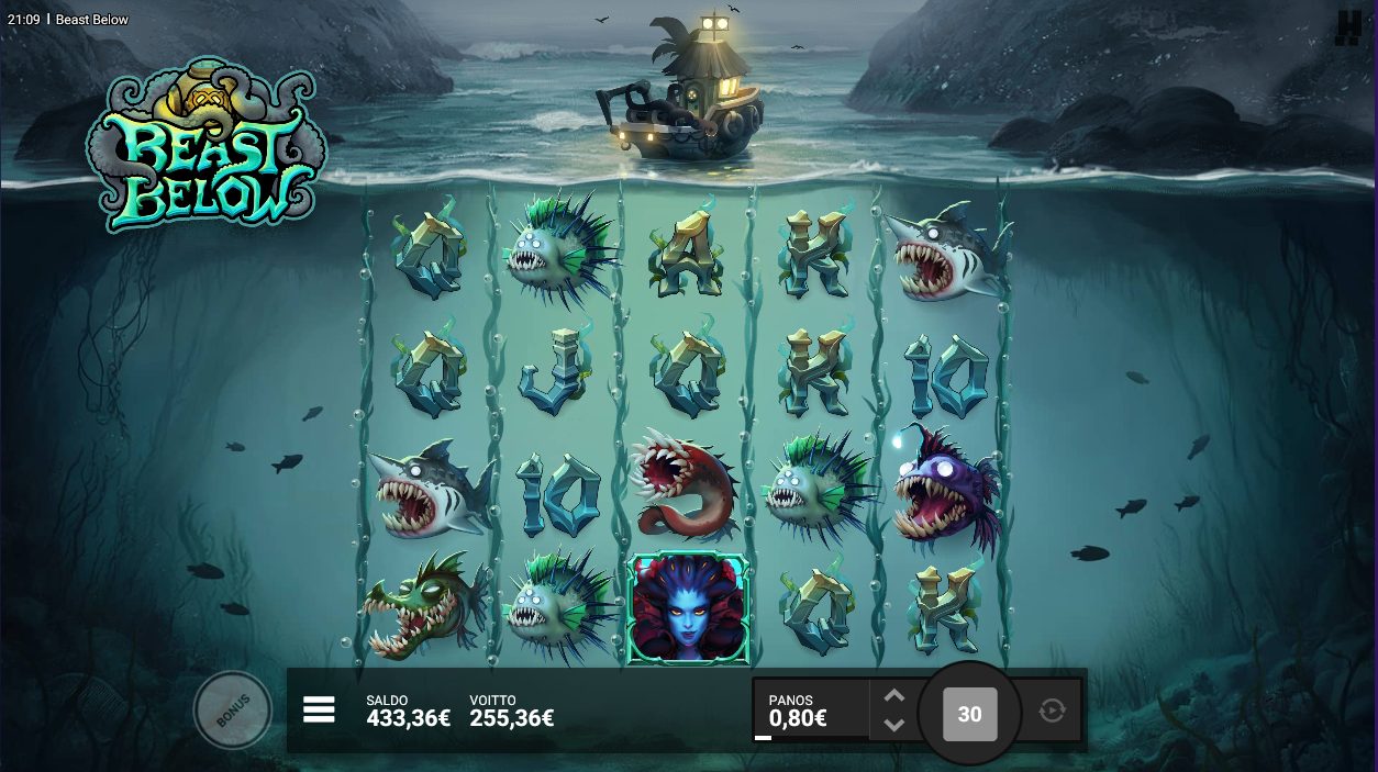 Beast Below – Slotbox (255.36 eur / 0.8 bet) | Annero