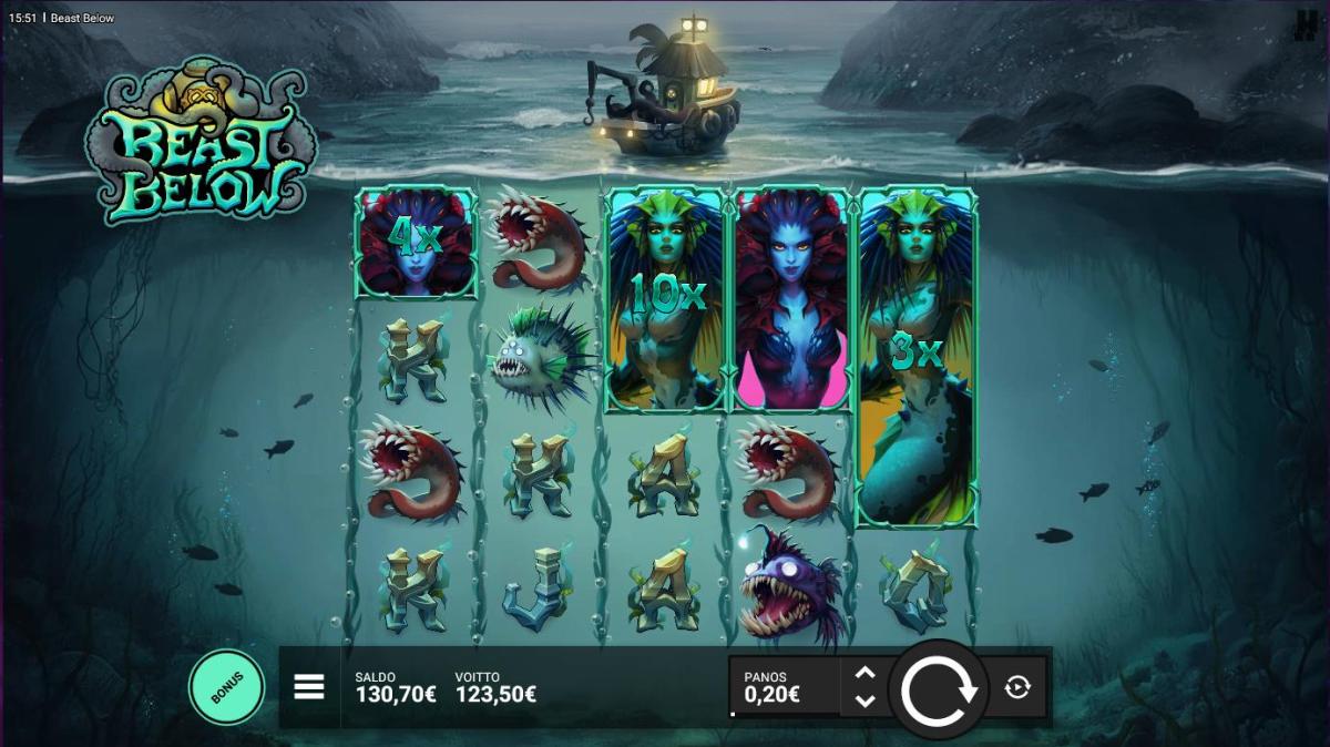 Beast Below – Kanuuna (123.50 eur / 0.2 bet) | Annero
