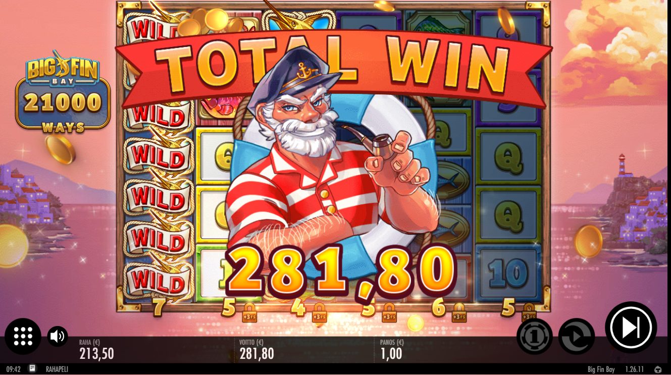Big Fin Bay – Casumo (281.8 eur / 1 bet) | Kapteni85