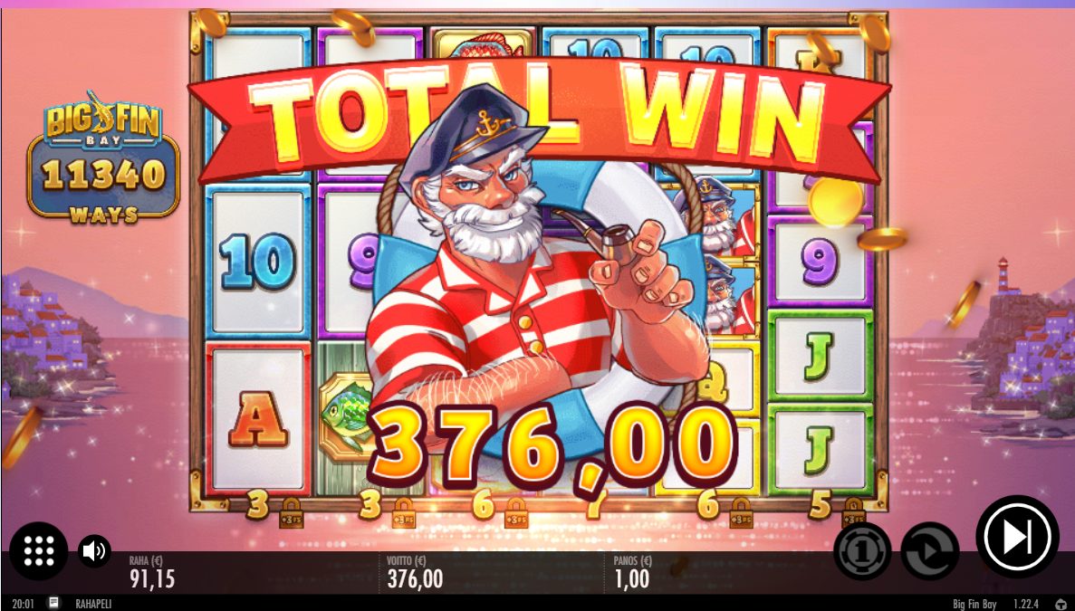 Big Fin Bay – Spinz (376 eur / 1 bet) | Kapteni85