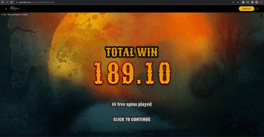 Wanted Dead Or A Wild slot machine online casino gambling big win