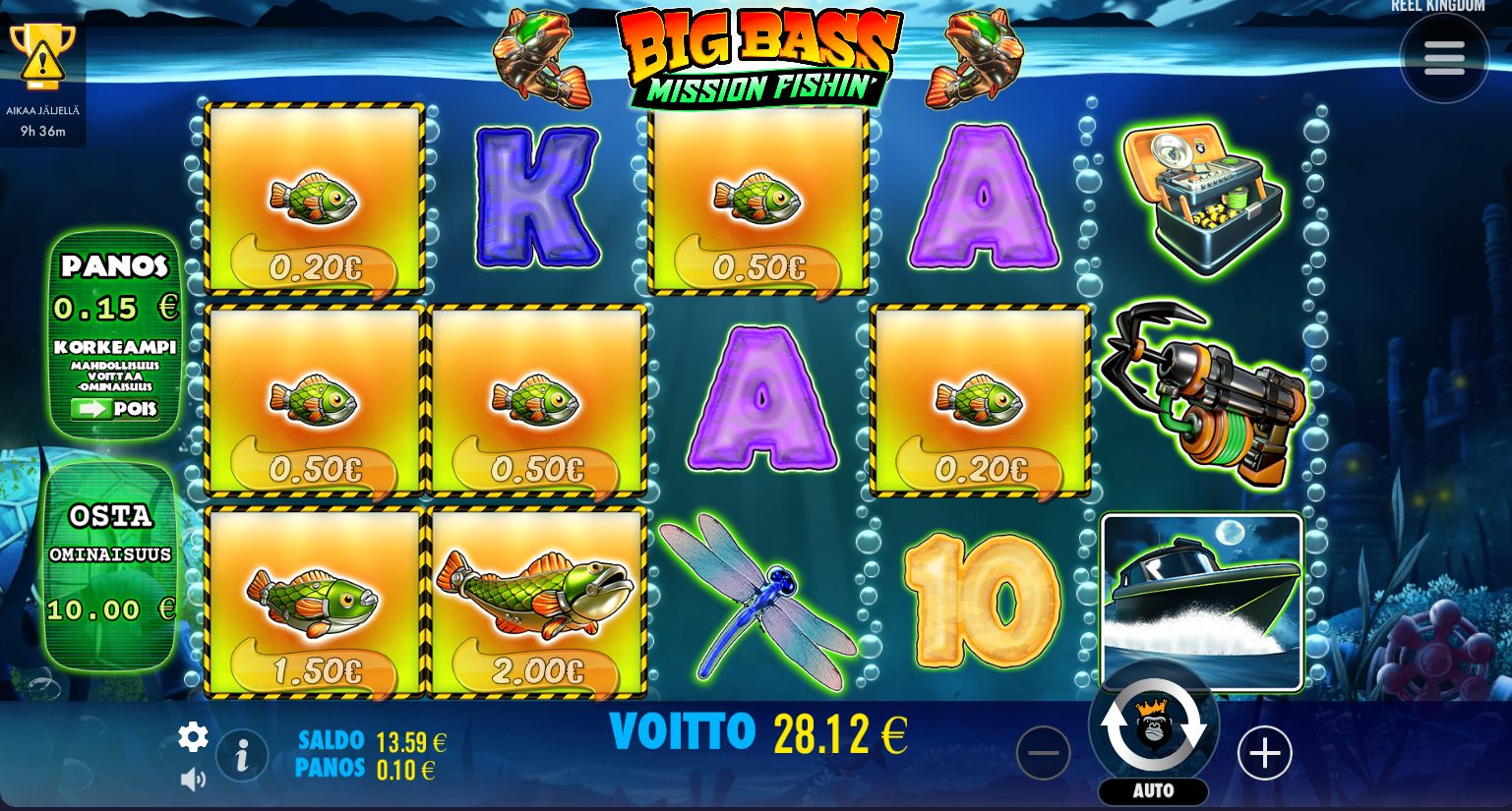 Big Bass Mission Fishin’ – ReSpin (28.12 eur / 0.1 bet) | Annero