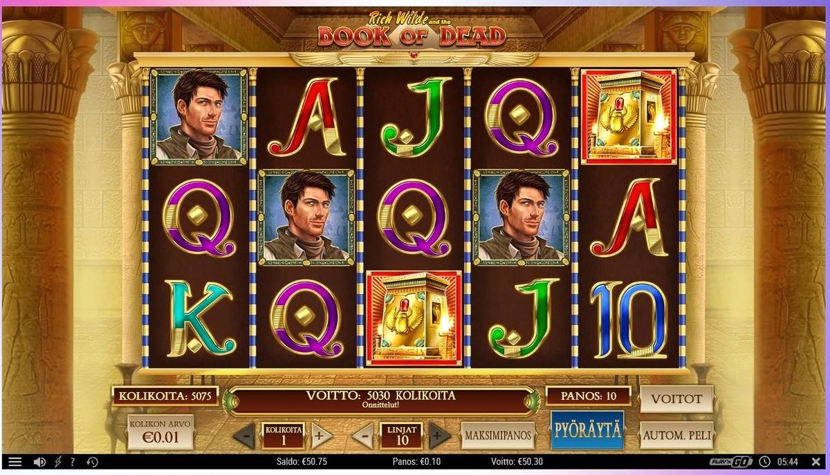 Book Of Dead slot machine online casino gambling big win