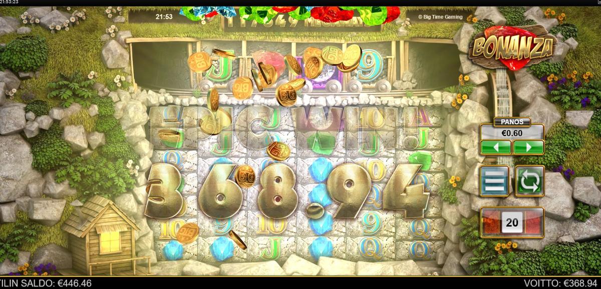 Bonanza Megaways slot machine online casino gambling big win