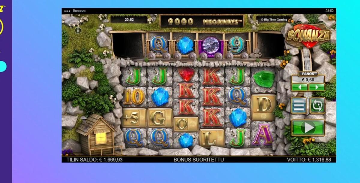 Bonanza Megaways slot machine online casino gambling big win