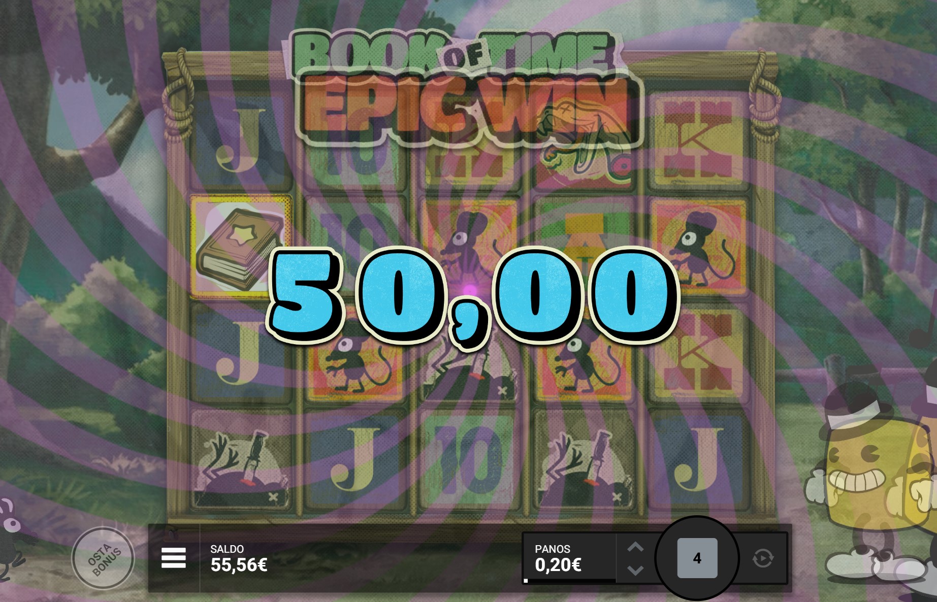 Book of Time – Lumo (50 eur / 0.2 bet) | Jullikka