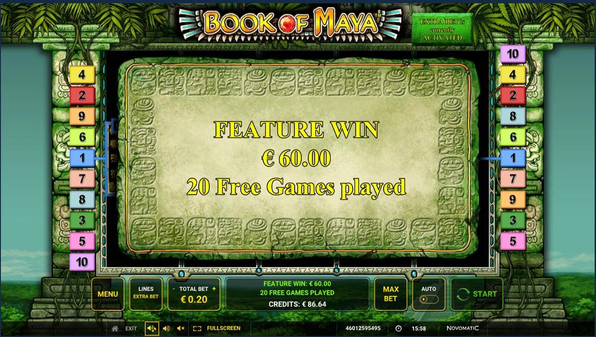 Book Of Maya slot machine online casino gambling big win