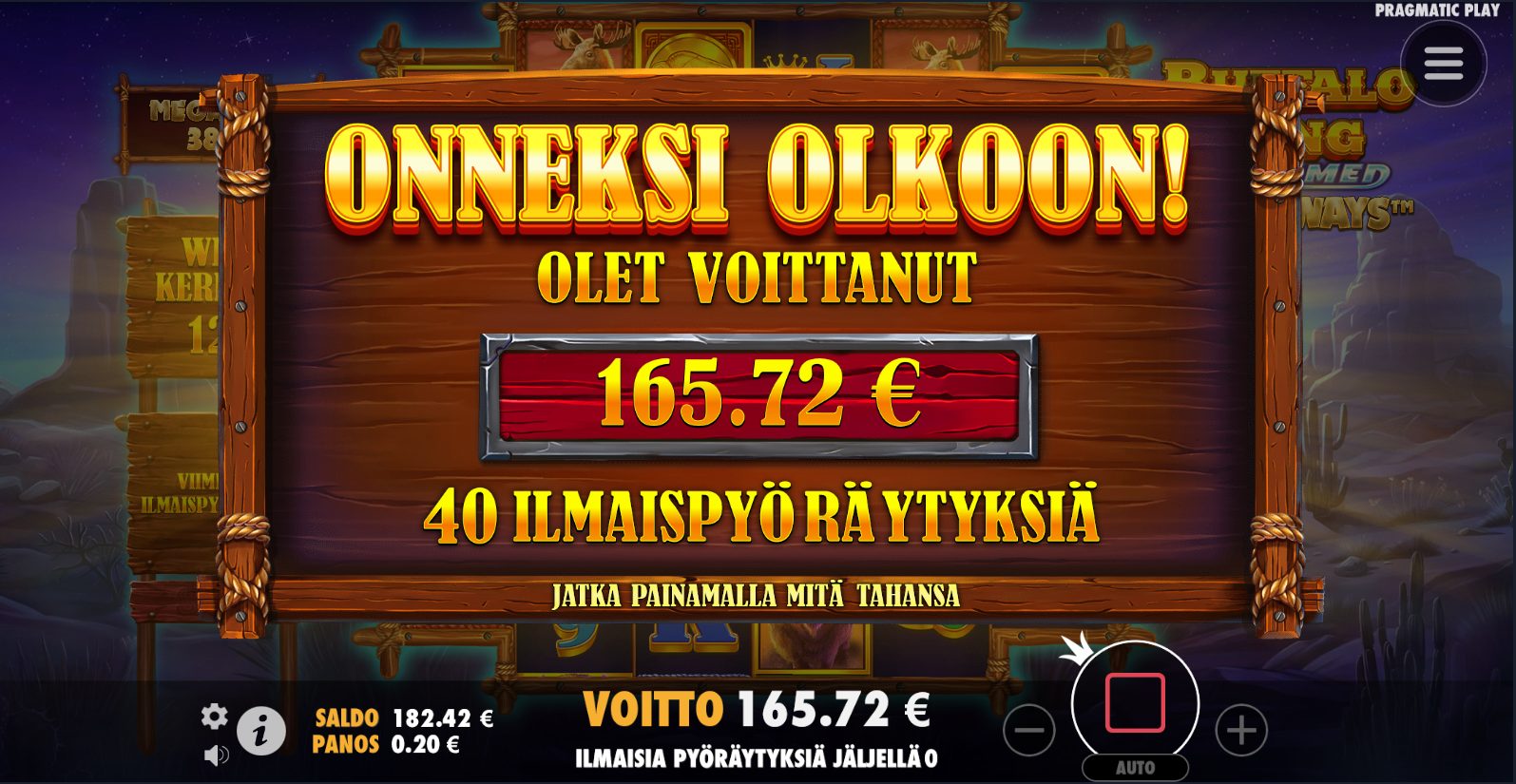 Buffalo King Untamed Megaways – Nubet (165.72 eur / 0.2 bet) | Annero