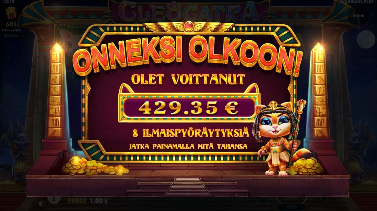 Cleocatra slot machine online casino gambling big win