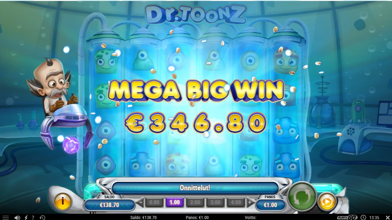 Dr Toonz – TurboVegas (draft) (346.8 eur / 1 bet) | Kapteni85