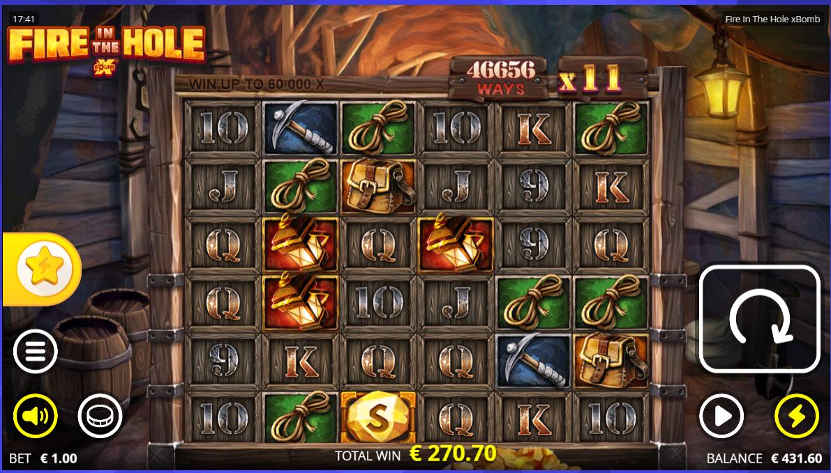 Fire in the hole – Caxino (270.7 eur / 1 bet) | Kapteni85