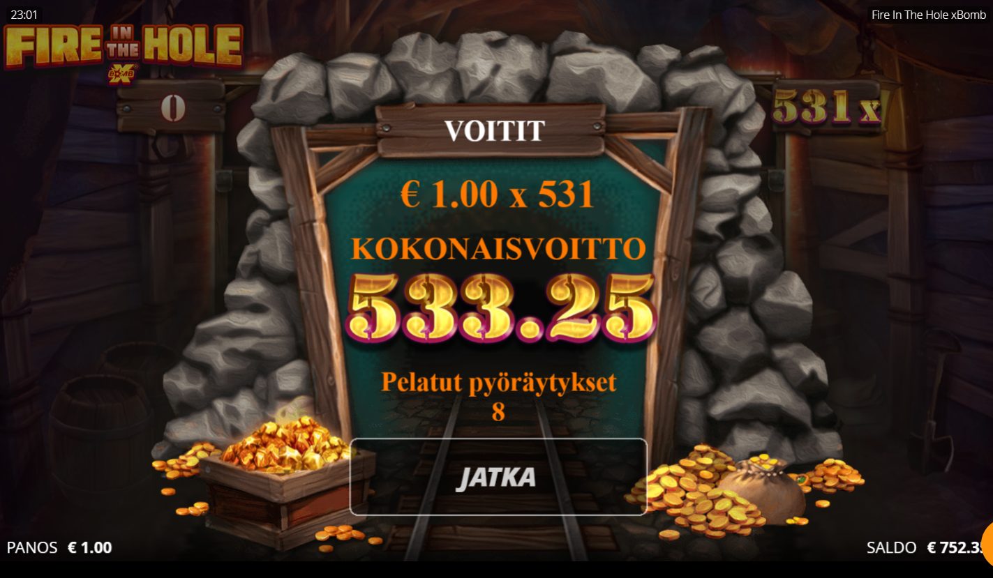 Fire in the hole – CrazePlay (533.25 eur / 1 bet) | Kapteni85
