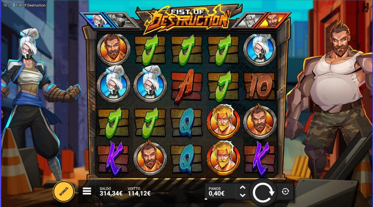 Fist of Destruction – Caxino (114.12 eur / 0.4 bet) | Annero
