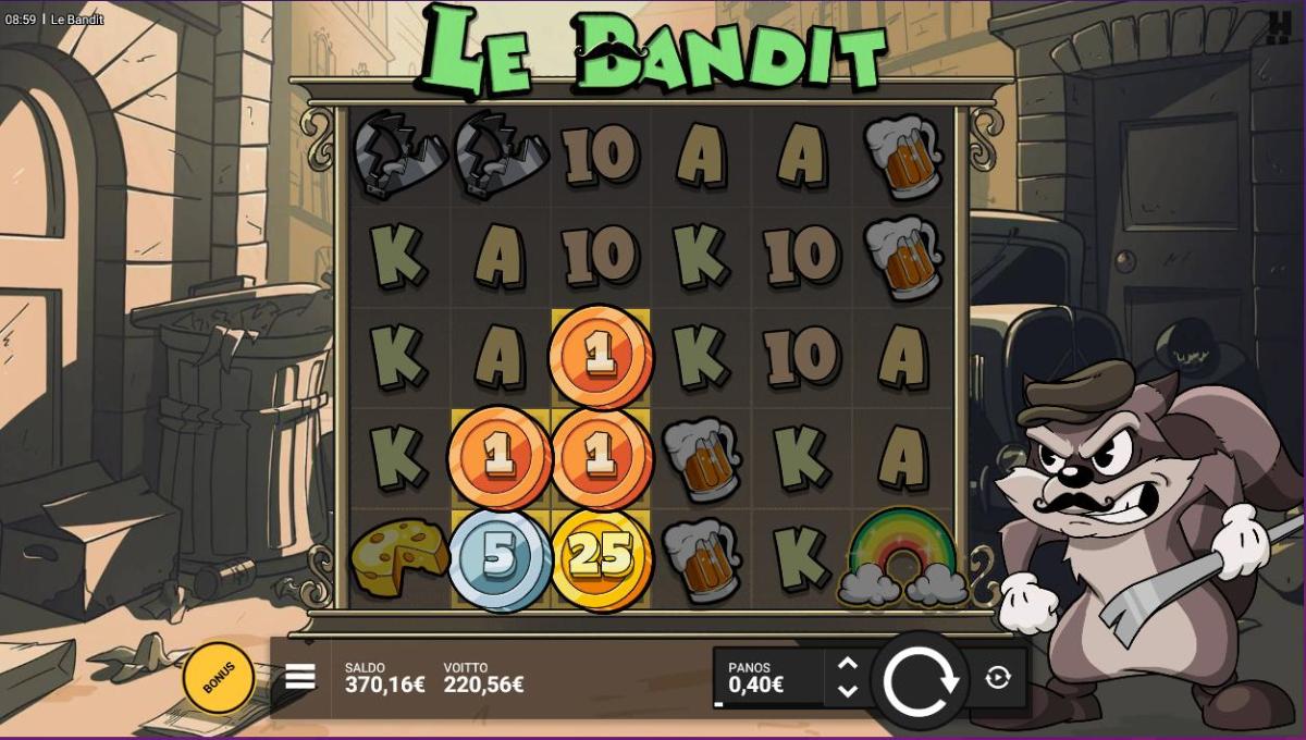 le bandit – Wheelz (220.56 eur / 0.4 bet) | Annero