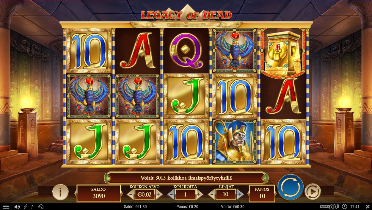 Legacy of Dead – Spinz (60.30 eur / 0.2 bet) | Annero