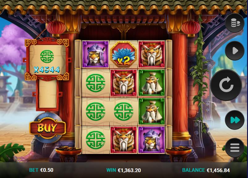 Tiger Kingdom Infinity Reels slot machine online casino gambling big win