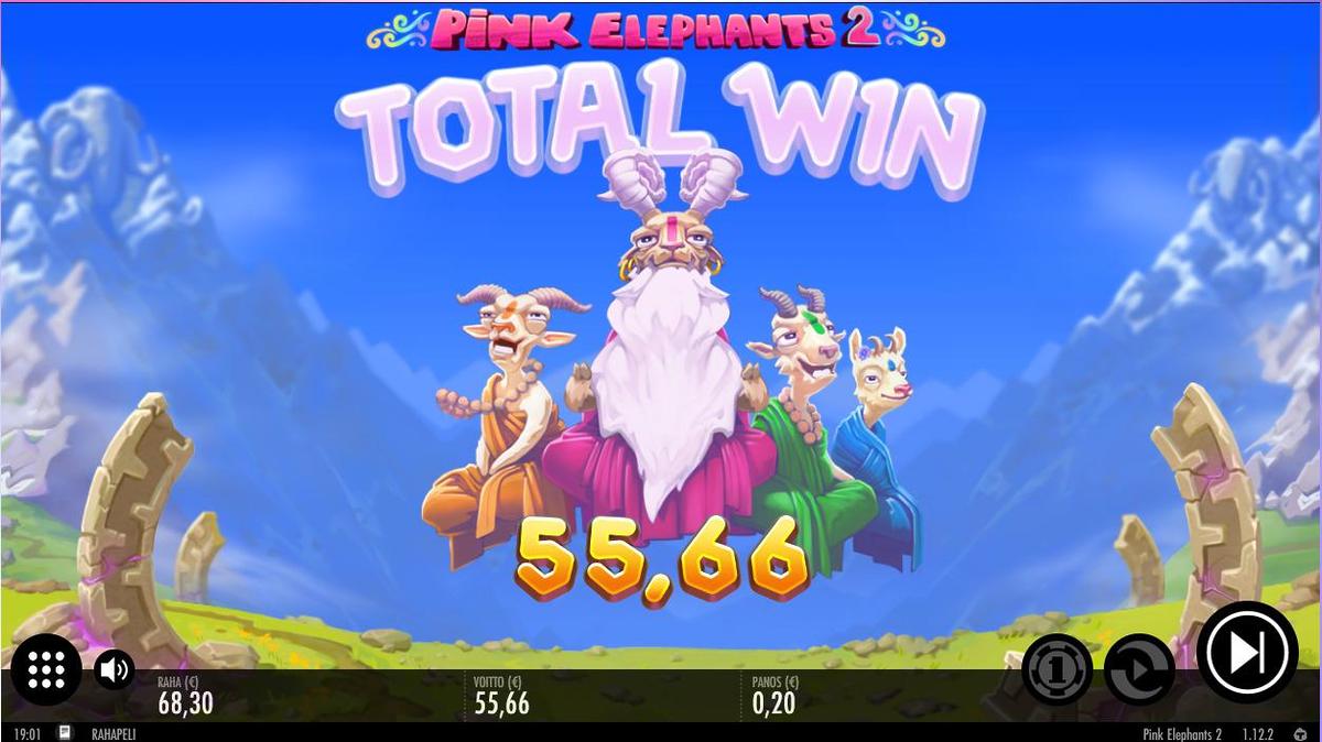 Pink Elephants 2 slot machine online casino gambling big win