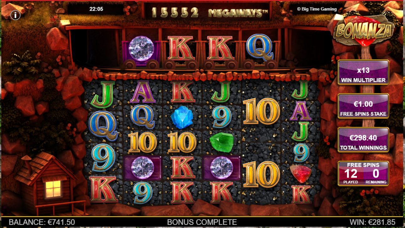 Bonanza Megaways – BetRebels (298.4 eur / 1 bet) | Kapteni85