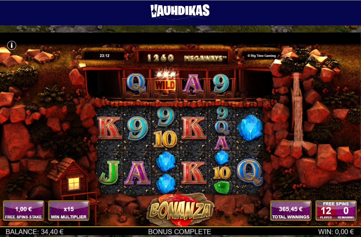 Bonanza Megaways – Vauhdikas (365.45 eur / 1 bet) | Kapteni85