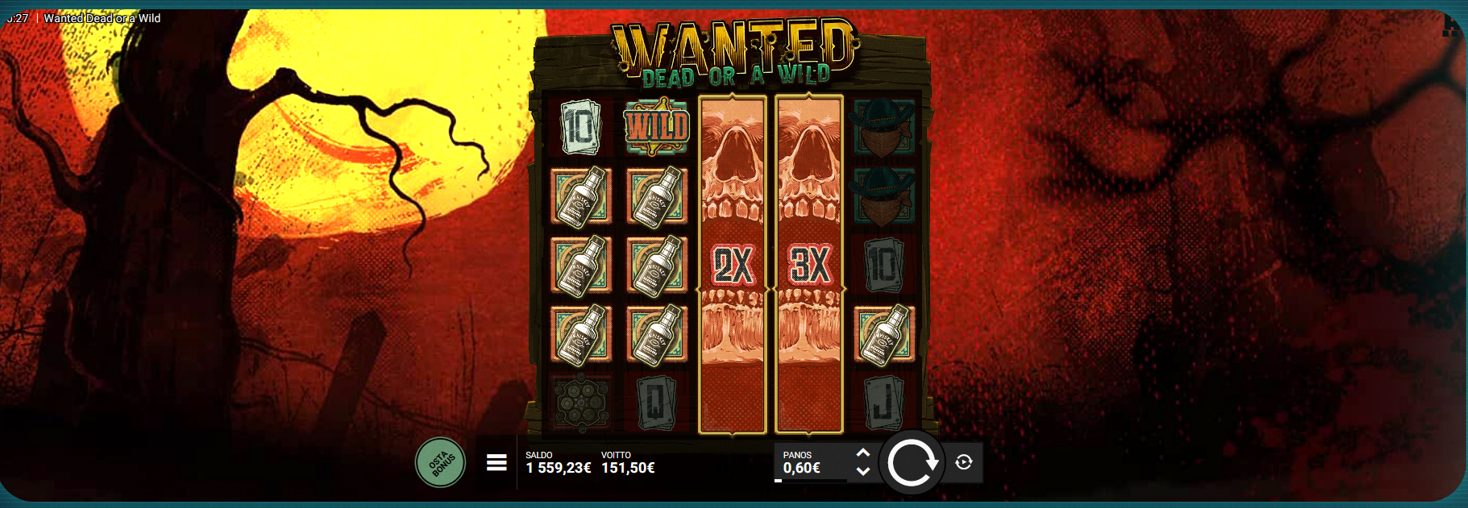 Wanted Dead or a Wild – Power Up (draft) (151.5 eur / 0.6 bet) | Miguelson